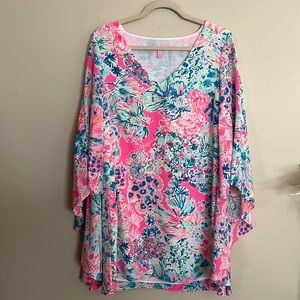 Lilly Pulitzer long sleeve dress with cape